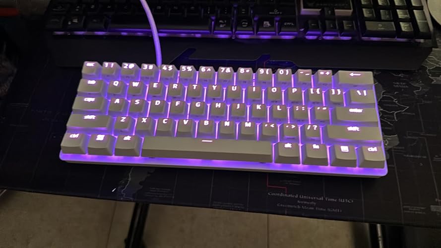 Amazon | Razer Huntsman Mini - 60% Optical Keyboard (Clicky Purple